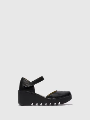 Ankle Strap Sandals BISO305FLY MOUSSE BLACK