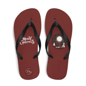Christmas Moon Flip-Flops Designs