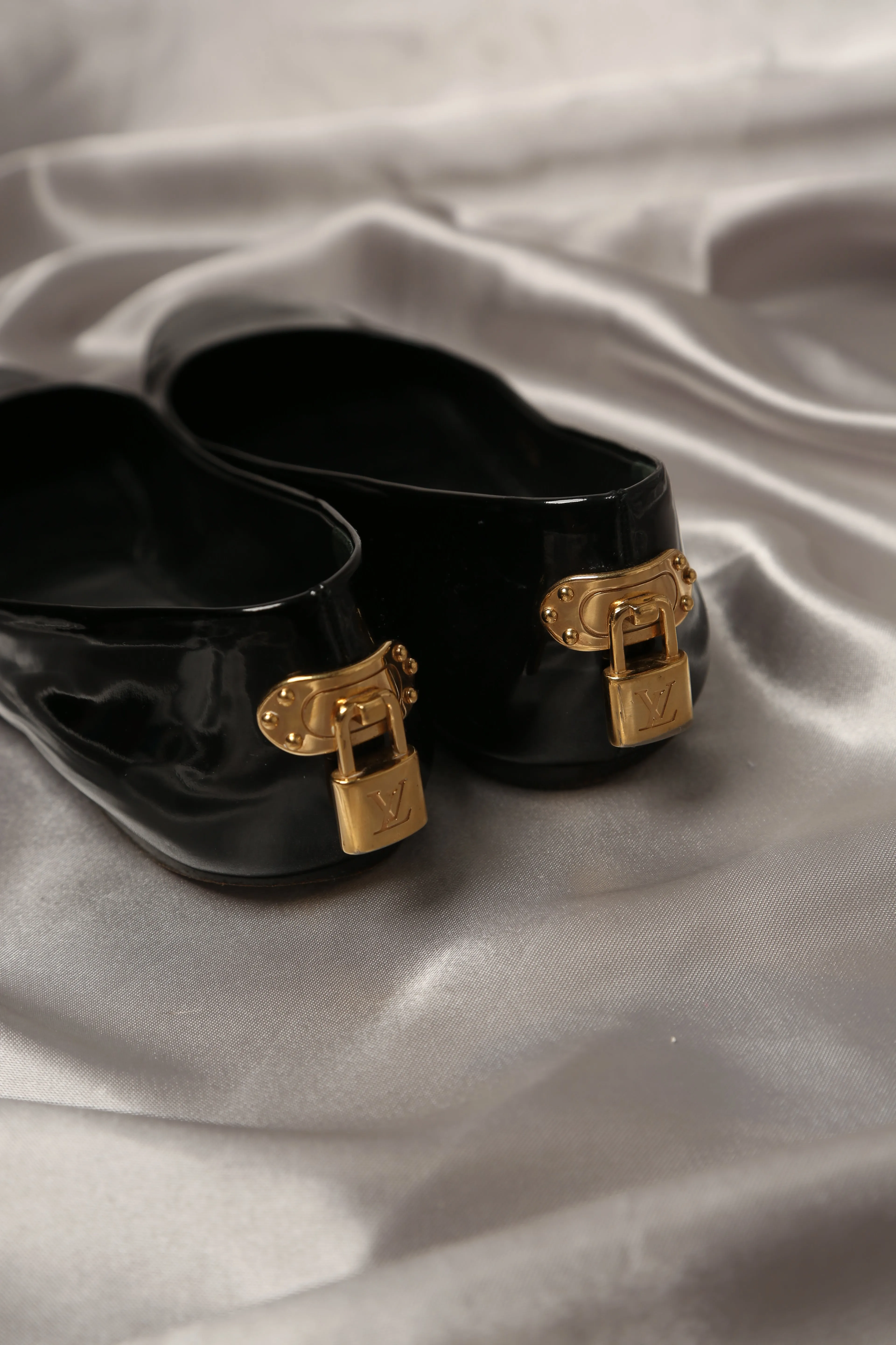LOUIS VUITTON Patent Leather Ballet Flats