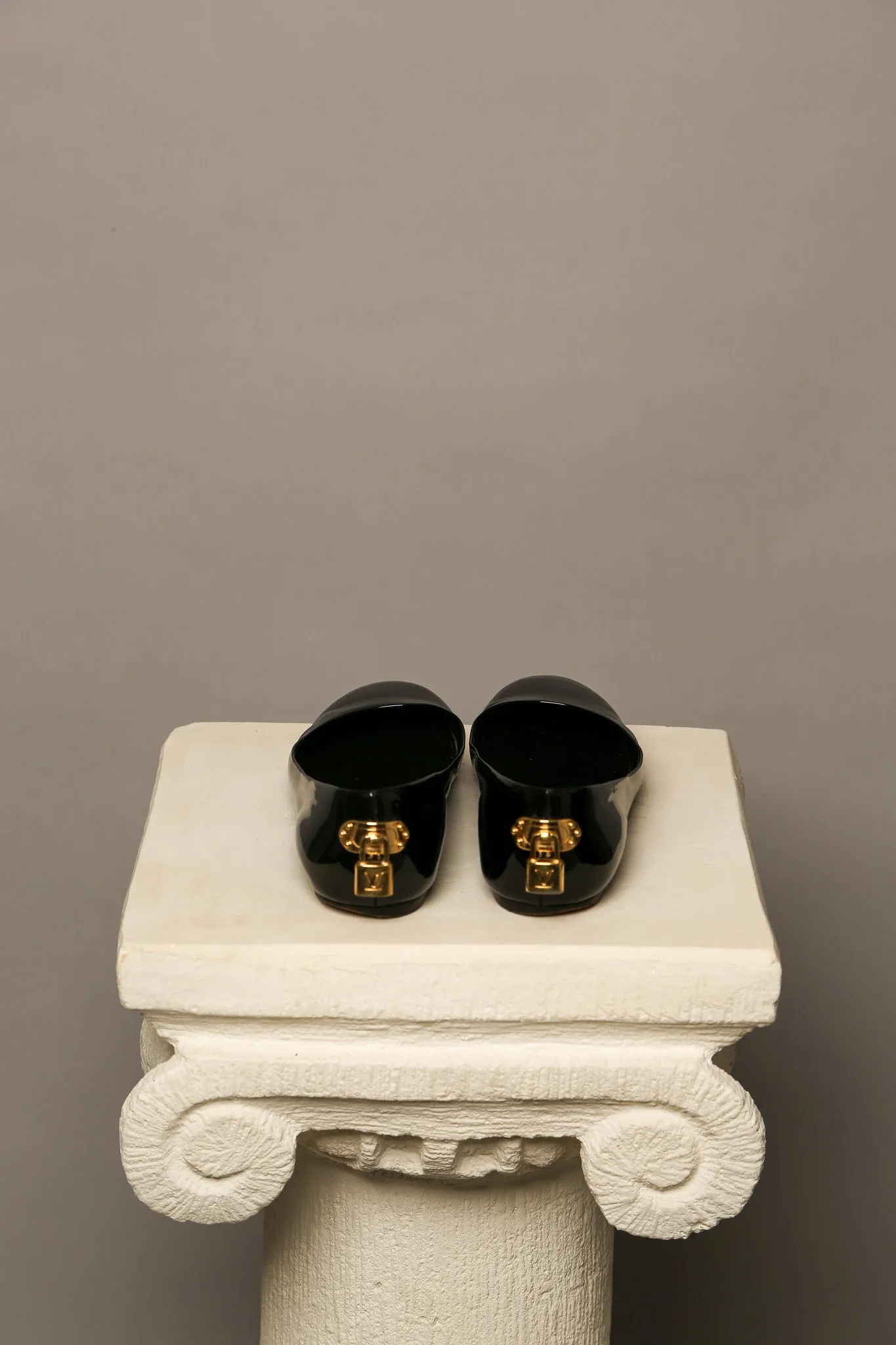 LOUIS VUITTON Patent Leather Ballet Flats