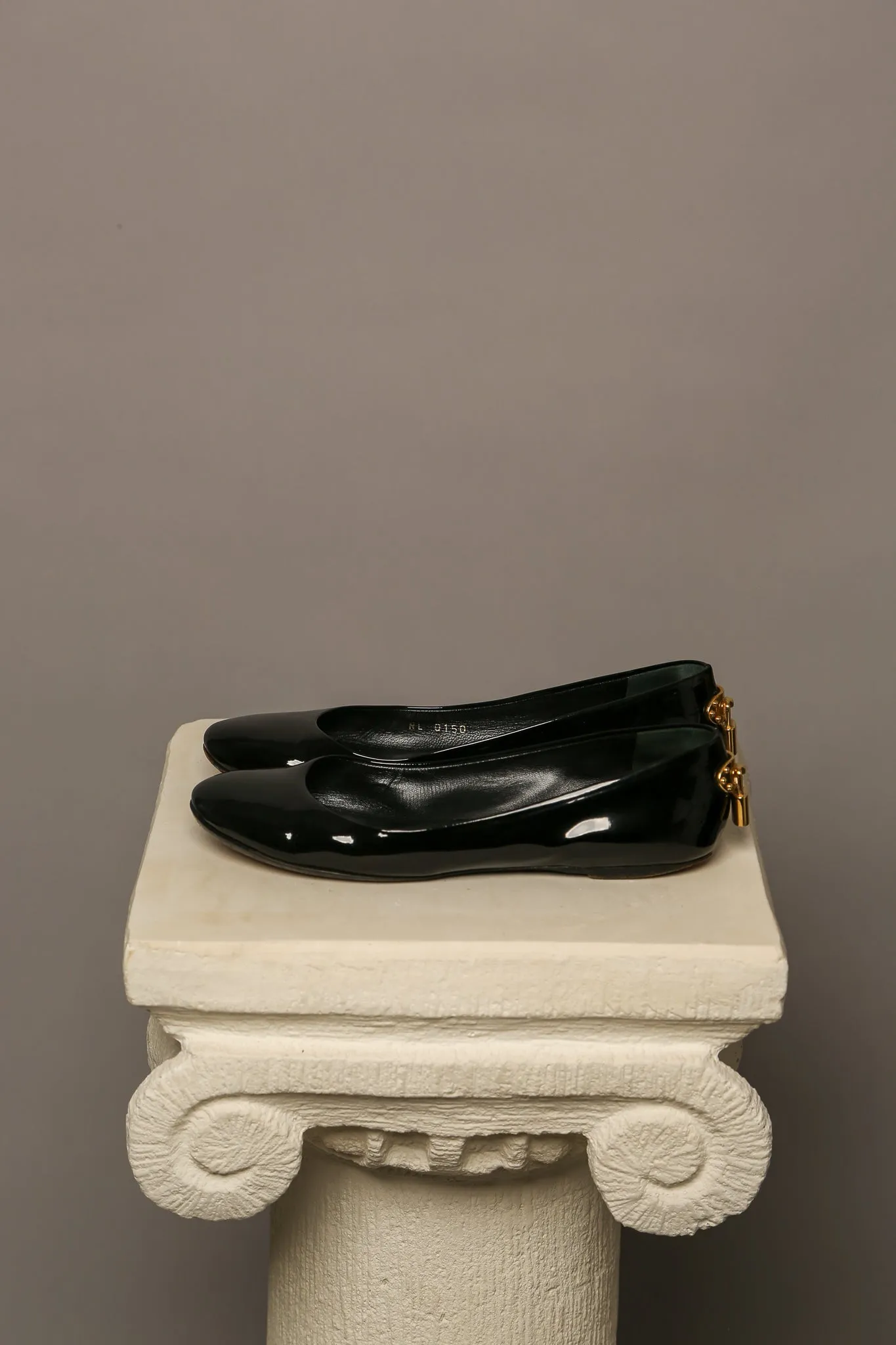 LOUIS VUITTON Patent Leather Ballet Flats