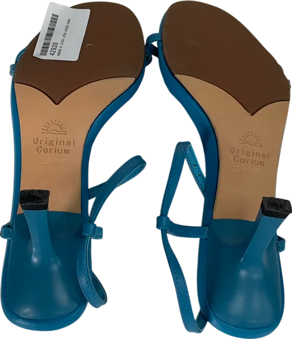 Orgiginal corium Sky Blue Ankle Strap Sandals UK 4 EU 37 👠