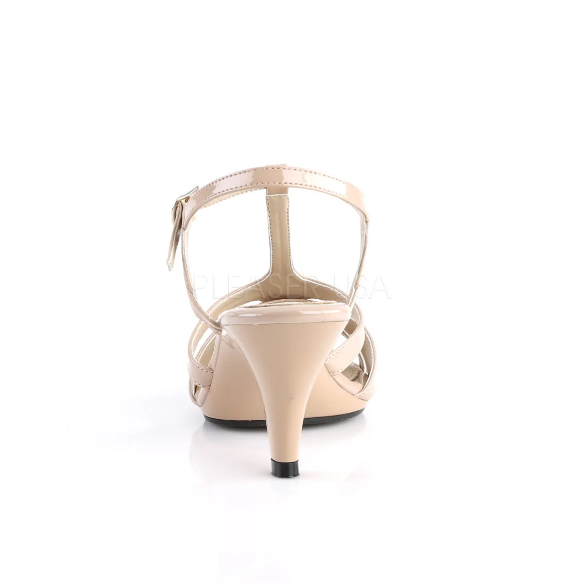 Sexy T-Strap Nude Sandals