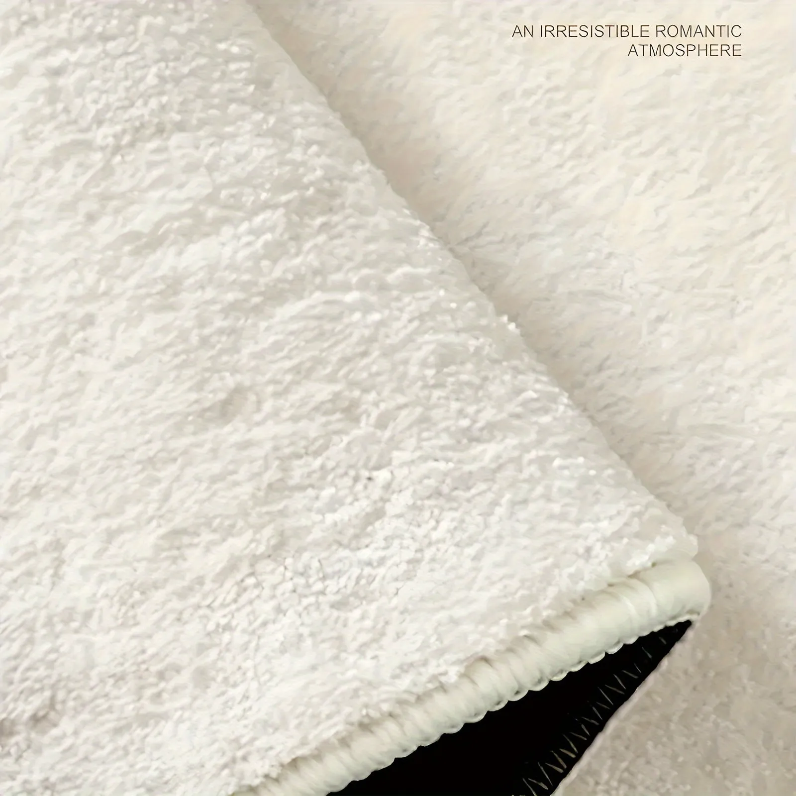 Thickened Fluffy Area Rug, Soft Imitation Cashmere Flower Carpet for Irregular Lounge, Washable and Suitable for Home Dressing Room and Plush Carpet