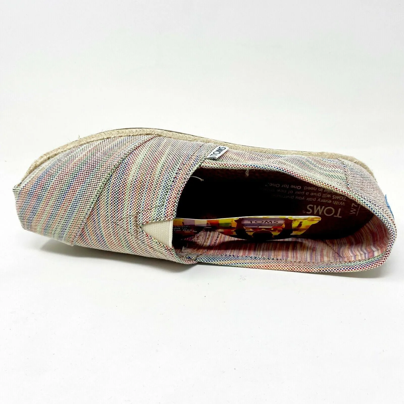 Toms Classics Baxter Womens Slip On Casual Canvas Flat Shoes
