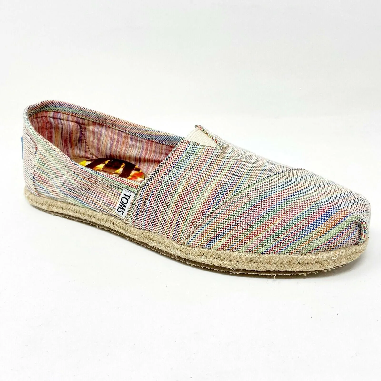 Toms Classics Baxter Womens Slip On Casual Canvas Flat Shoes