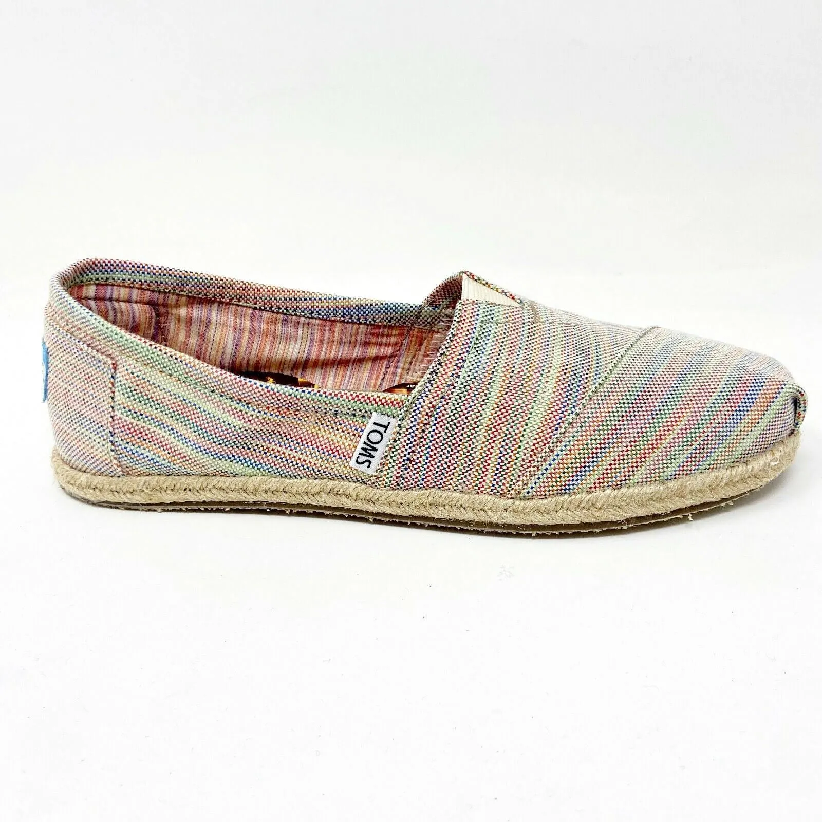 Toms Classics Baxter Womens Slip On Casual Canvas Flat Shoes